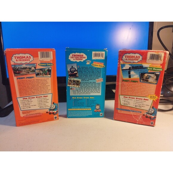 Thomas The Tank Engine Lot Of 3 VHS - George Carlin, Alec Baldwin - Rare - Picture 2 of 6